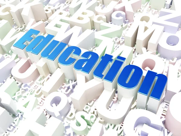 Conceito de educação: Educação em contexto alfabético — Fotografia de Stock