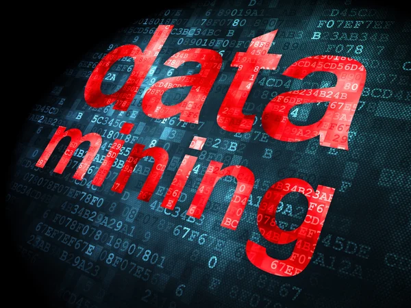 Informationskonzept: Data Mining auf digitalem Hintergrund — Stockfoto