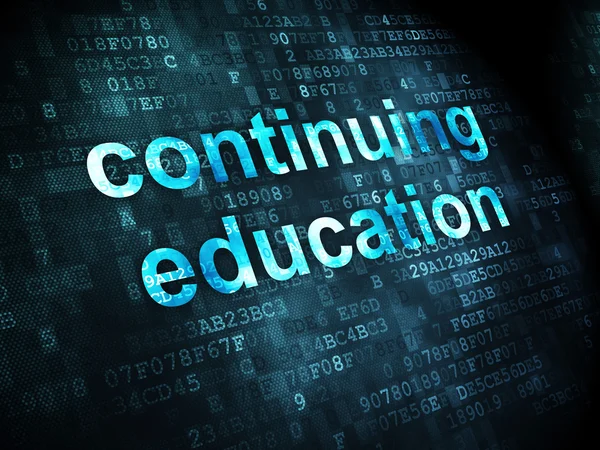 Education concept: Continuing Education on digital background — Stock Photo, Image