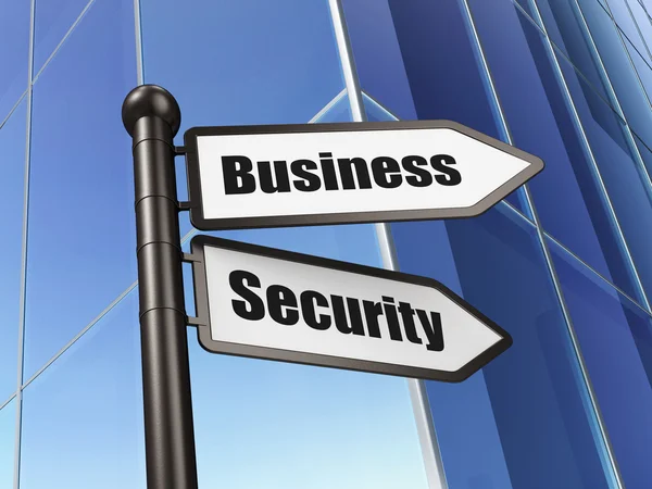 Safety concept: Business Security on Building background — Stock Photo, Image