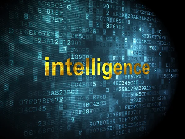Utbildning koncept: intelligens på digital bakgrund — Stockfoto