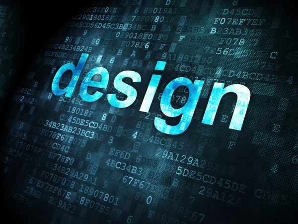 Advertising concept: Design on digital background — Stock Photo, Image