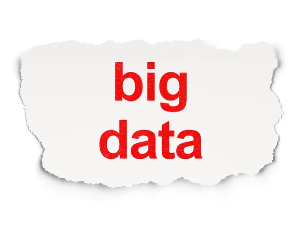 Conceito de informação: Big Data on Paper background — Fotografia de Stock