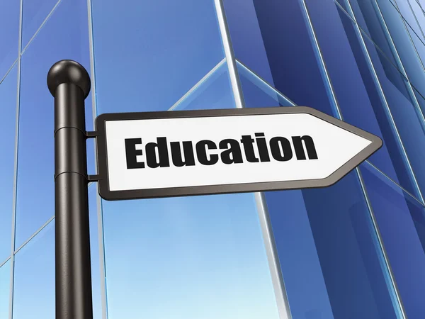 Education concept: Education on Building background — Stock Photo, Image