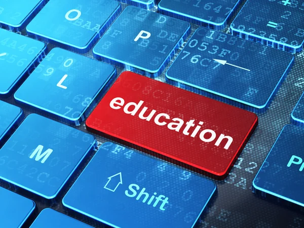 Education concept: Education on computer keyboard background — Stock Photo, Image