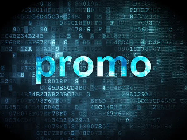 Advertising concept: Promo on digital background — Stock Photo, Image