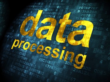 Veri kavramı: veri işleme dijital arka plan üzerinde