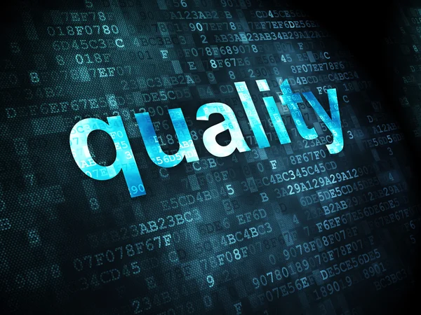 Marketing concept: Quality on digital background — Stock Photo, Image