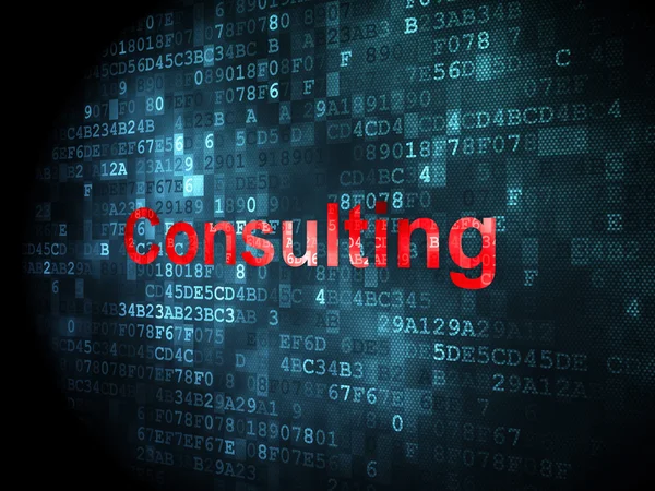 Business concept: Consulting on digital background — Stock Photo, Image