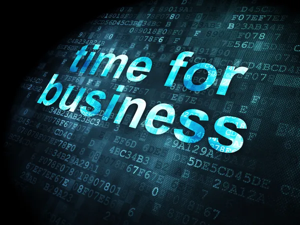 Timeline-Konzept: Zeit für Geschäfte mit digitalem Hintergrund — Stockfoto