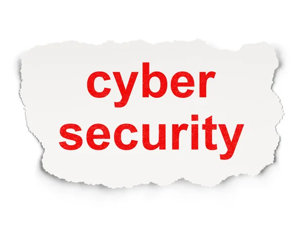 Security concept: Cyber Security on Paper background — Stock Photo, Image