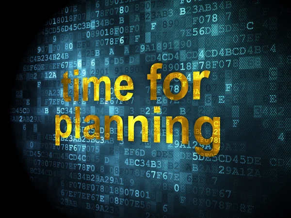 Time concept: Time for Planning on digital background — Stock Photo, Image