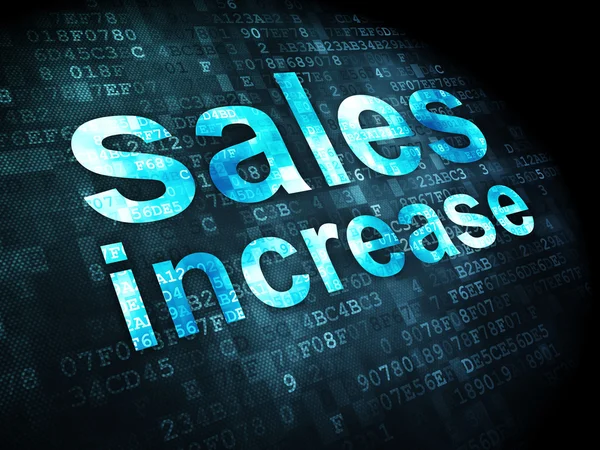 Marketing concept: verkoop verhogen op digitale achtergrond — Stockfoto