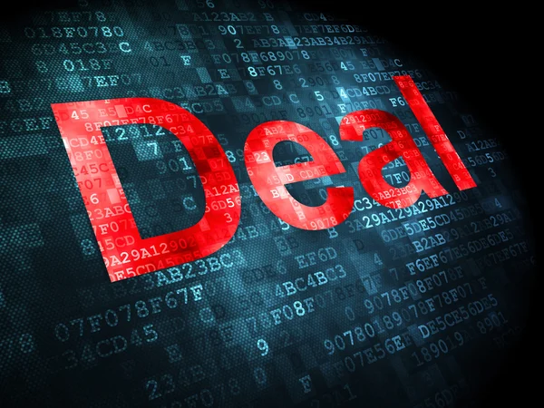 Business concept: Deal on digital background — Stock Photo, Image