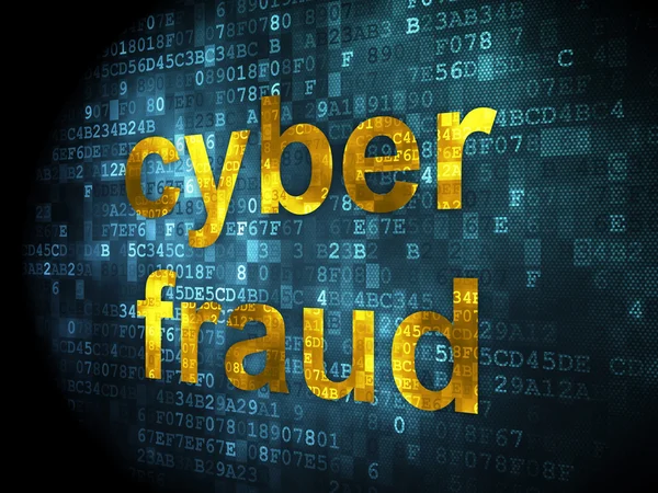 Safety concept: Cyber Fraud on digital background — Stock Photo, Image