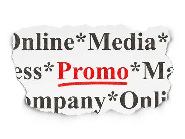 Conceito de marketing: Promoção sobre fundo de papel — Fotografia de Stock