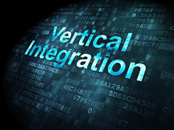 Finance koncept: vertikal Integration på digital bakgrund — Stockfoto