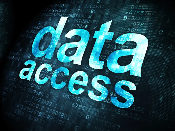 Informatie concept: Data Access op digitale achtergrond — Stockfoto