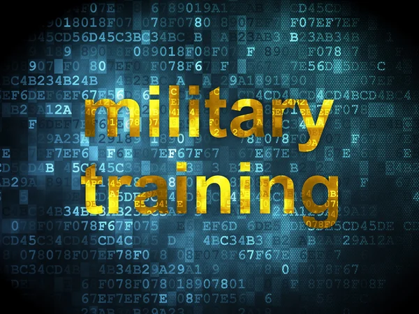 Eğitim kavramı: dijital arka plan üzerinde askeri eğitim — Stok fotoğraf