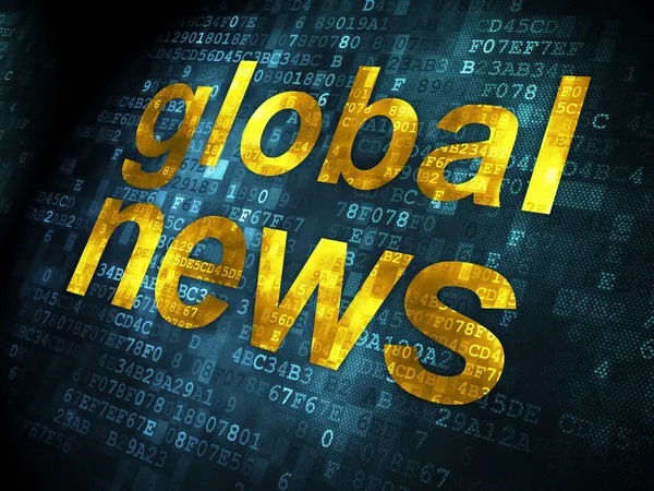 News concept: Global News on digital background — Stock Photo, Image