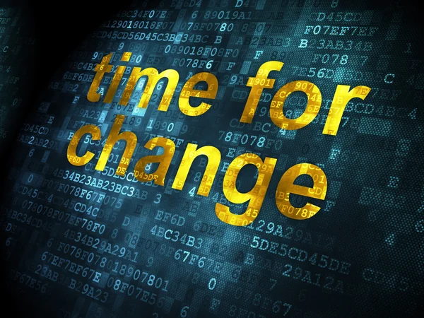 Timeline concept: Time for Change on digital background — Stock Photo, Image