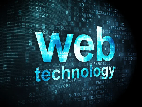 SEO web development concept: Web Technology on digital backgroun — Stock Photo, Image