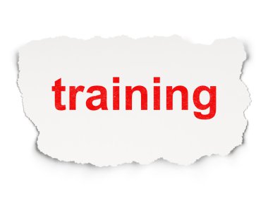 Eğitim kavramı: Kağıt arka plan üzerinde eğitim