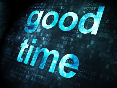 Zaman çizelgesi kavramı: dijital arka plan üzerinde iyi zaman