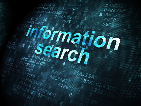 Concept de données : Recherche d'informations sur fond numérique — Photo