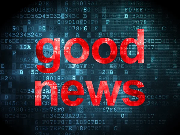 News concept: Good News on digital background — Stock Photo, Image