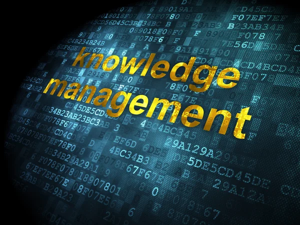 Utbildning koncept: Knowledge Management på digital bakgrund — Stockfoto