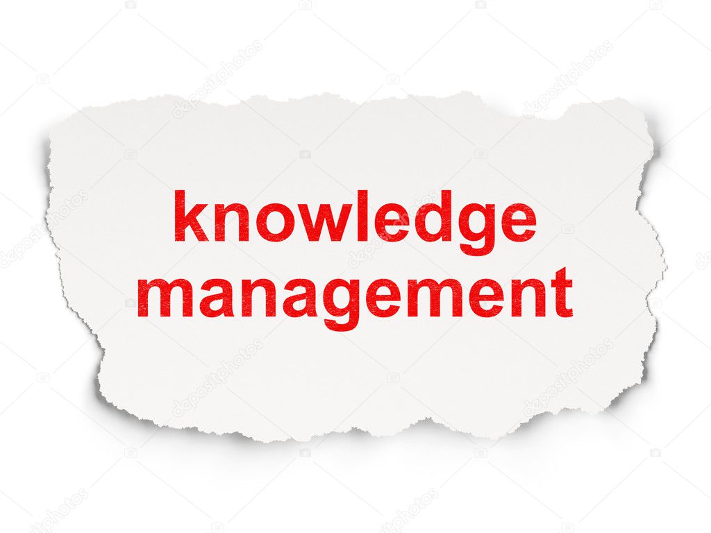 Education concept: Knowledge Management on Paper background