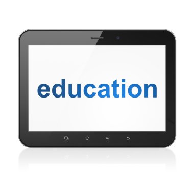 Eğitim kavramı: tablet pc bilgisayar eğitim