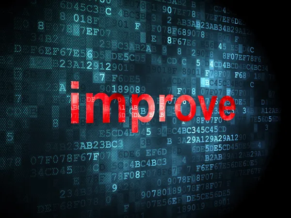 Business concept: Improve on digital background — Stock Photo, Image