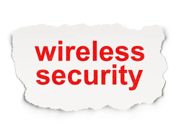 Protection concept: Wireless Security on Paper background — Stock Photo, Image