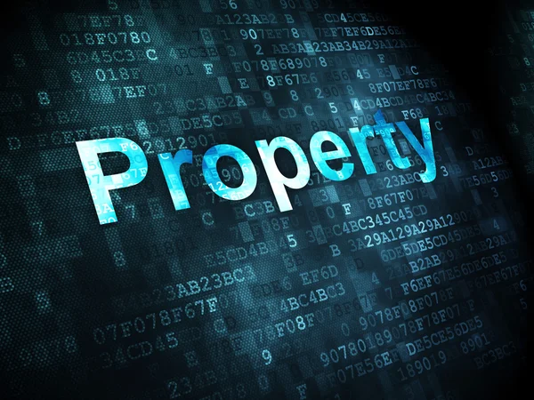 Finance concept: Property on digital background