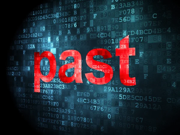 Time concept: Past on digital background — Stock Photo, Image