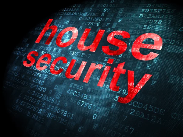 Security concept: House Security on digital background — Stock Photo, Image