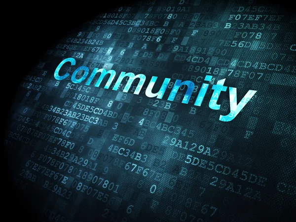 Social media concept: Community on digital background — Stock Photo, Image