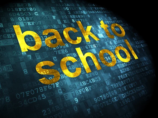 Education concept: Back to School on digital background — Stock Photo, Image