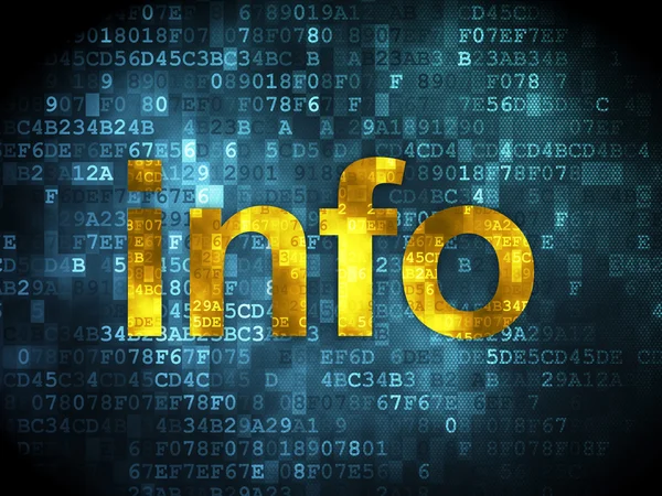 Conceito de dados: Informações sobre fundo digital — Fotografia de Stock