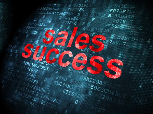 Conceito de marketing: Sucesso de vendas em fundo digital — Fotografia de Stock