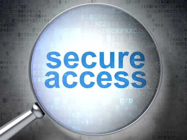 Protection concept: Secure Access with optical glass — Stock Photo, Image