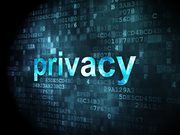 Veiligheidsconcept: Privacy op digitale achtergrond — Stockfoto