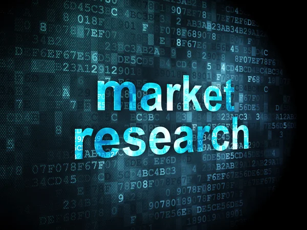 Conceito de marketing: market research sobre fundo digital — Fotografia de Stock