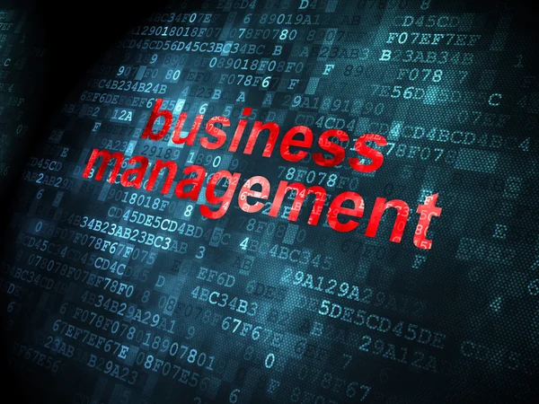 Financiën concept: Business Management op digitale achtergrond — Stockfoto