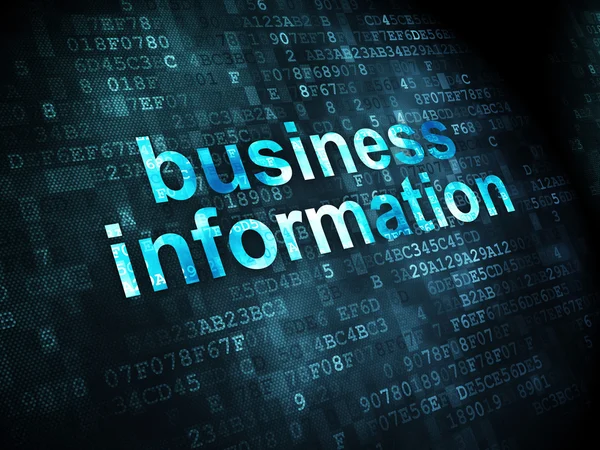 Finance concept: Business Information on digital background — Stock Photo, Image