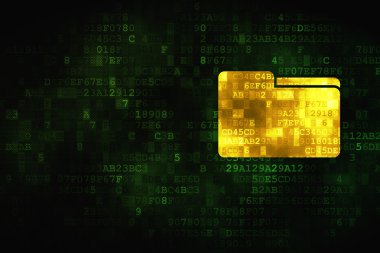 Ekonomi kavramı: dijital arka plan üzerinde klasör