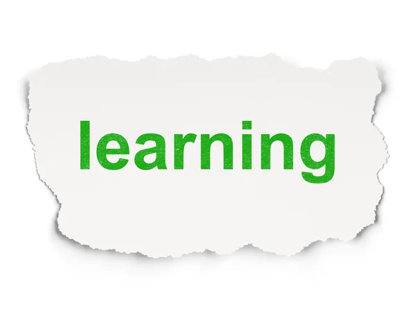 Utbildning koncept: lärande på papper bakgrund — Stockfoto