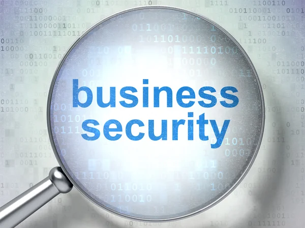 Privacy concept: Business Security with optical glass — Stock Photo, Image